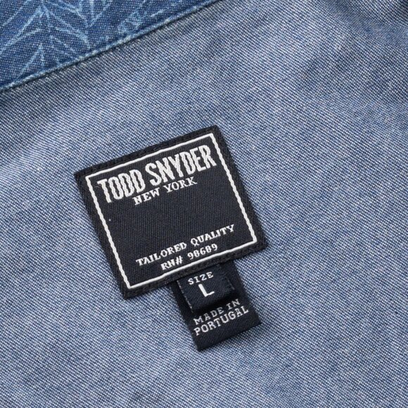 Todd Snyder Men's Field Jacket Blue Palms Size Large - Picture 13 of 15